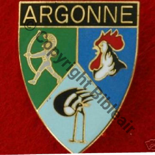 ARGONNE A1278 EC 2.7 ST DIZIER  PARIS INSIGNES Dos granuleux Frappe A410 Sc.graphyx66 20Eur(x2) 